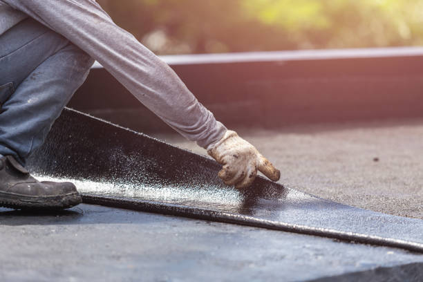 Professional Vapor Barrier Installation technician working in Hauser, ID